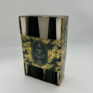 Threshold Green Forest Fir Scented Taper Candles, Set of 2, Home Holiday Decor